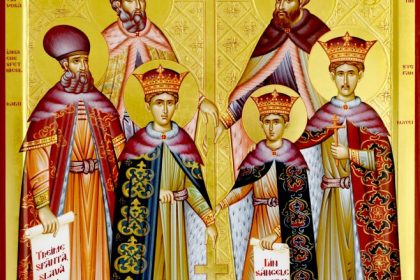 Aducerea Sfintei Mahrame a Domnului din Edesa la Constantinopol; †) Sf. Martiri Brâncoveni: Constantin Voievod cu cei patru fii ai săi calendar ortodox