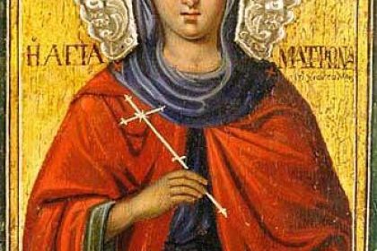 Sf. Mc. Matrona din Tesalonic. Sf. Mc. Filit şi Lidia cu cei patru copii ai lor calendar ortodox