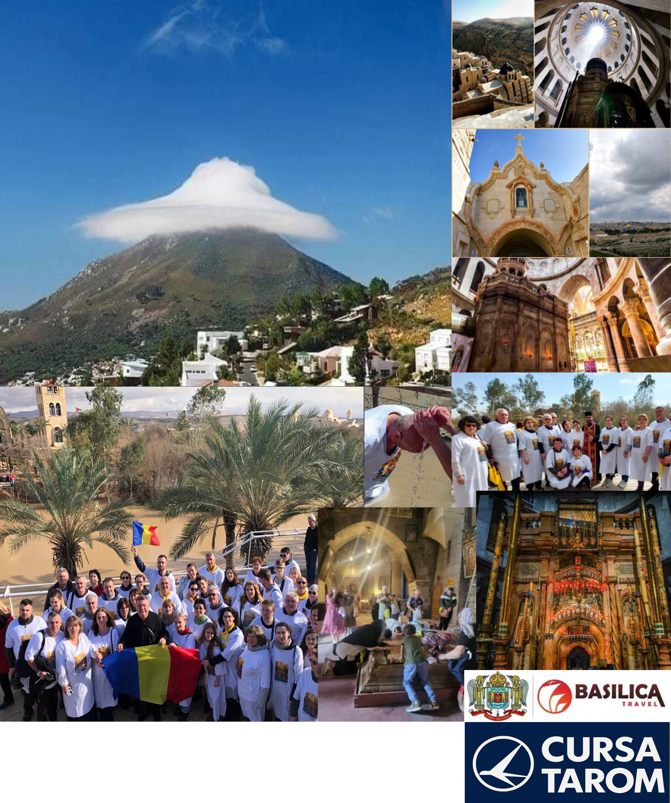 PELERINAJ în ȚARA SFÂNTĂ – SCHIMBAREA LA FAȚĂ | CURSA TAROM | ➡️ 17 - 23 August | 2027 | 💶 Tarif: 610 EURO + 710 USD/Pers.